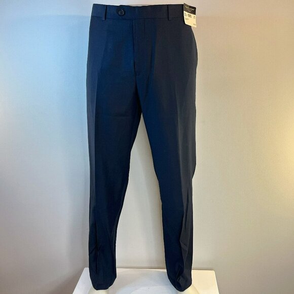 Pronto Uomo Men's Navy Blue Dress Pants - Size 38 x 32 - NWT $79.99 - Picture 1 of 5